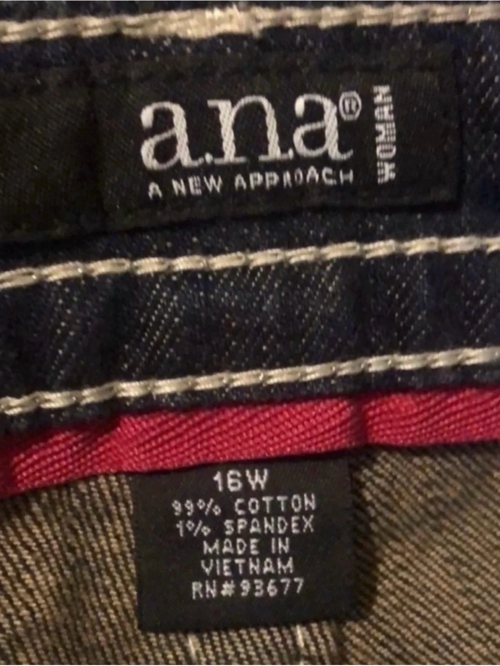 New A.N.A Jeans Women’s Y2K Low Rise Bootcut Casual Retro Denim Blue Jean Sz 16W